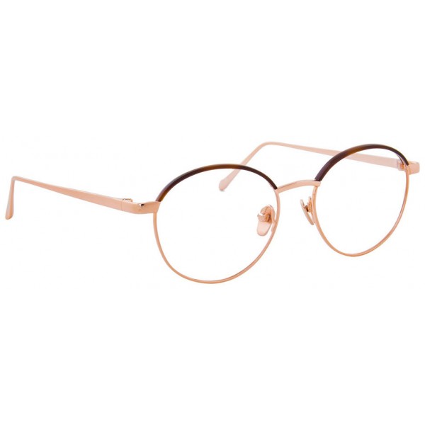 Linda Farrow - 580 C4 Oval Optical Frames - Rose Gold - Linda Farrow Eyewear