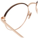 Linda Farrow - Occhiali da Vista Ovali 580 C4 - Oro Rosa - Linda Farrow Eyewear