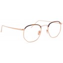 Linda Farrow - 586 C4 Angular Optical Frames - Rose Gold - Linda Farrow Eyewear