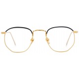 Linda Farrow - 586 C1 Angular Optical Frames - Gold - Linda Farrow Eyewear