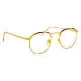 Linda Farrow - 586 C2 Angular Optical Frames - Gold - Linda Farrow Eyewear