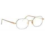 Linda Farrow - 520 C2 Angular Optical Frames - Yellow Gold and White Gold - Linda Farrow Eyewear