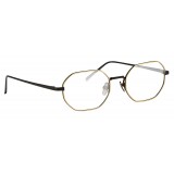 Linda Farrow - 520 C4 Angular Optical Frames - Nickel and Yellow Gold - Linda Farrow Eyewear