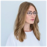 Linda Farrow - Occhiali da Vista Angolari 520 C4 - Nichel e Oro Giallo - Linda Farrow Eyewear