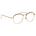 Linda Farrow - Occhiali da Vista Ovali 502 C1 - Oro Giallo e Tartaruga - Linda Farrow Eyewear