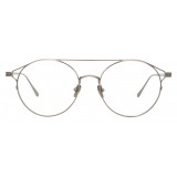 Linda Farrow - 825 C9 Oval Optical Frames - Optical Lens in White Gold Frame - Linda Farrow Eyewear