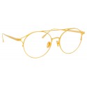 Linda Farrow - 825 C8 Oval Optical Frames - Optical Lens in Yellow Gold Frame - Linda Farrow Eyewear