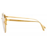 Linda Farrow - 825 C8 Oval Optical Frames - Optical Lens in Yellow Gold Frame - Linda Farrow Eyewear