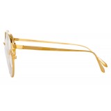 Linda Farrow - Occhiali da Vista Ovali 825 C8 - Lente Ottica in Cornice Oro Giallo - Linda Farrow Eyewear