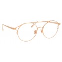 Linda Farrow - 825 C10 Oval Optical Frames - Optical Lens in Rose Gold Frame - Linda Farrow Eyewear