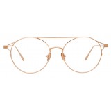 Linda Farrow - 825 C10 Oval Optical Frames - Optical Lens in Rose Gold Frame - Linda Farrow Eyewear