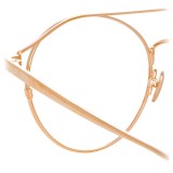 Linda Farrow - 825 C10 Oval Optical Frames - Optical Lens in Rose Gold Frame - Linda Farrow Eyewear