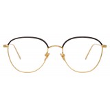 Linda Farrow - Occhiali da Vista Quadrati 819 C8 - Lente Ottica in Cornice Oro Giallo - Linda Farrow Eyewear