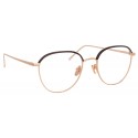 Linda Farrow - 819 C10 Square Optical Frames - Optical Lens in Rose Gold Frame - Linda Farrow Eyewear