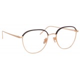 Linda Farrow - 819 C10 Square Optical Frames - Optical Lens in Rose Gold Frame - Linda Farrow Eyewear