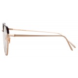 Linda Farrow - 819 C10 Square Optical Frames - Optical Lens in Rose Gold Frame - Linda Farrow Eyewear