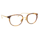 Linda Farrow - Occhiali da Vista Quadrati 814 C2 - Lente Ottica in Cornice Tartaruga - Linda Farrow Eyewear