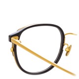 Linda Farrow - 814 C1 Square Optical Frames - Optical Lens in Black Frame - Linda Farrow Eyewear