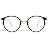 Linda Farrow - Occhiali da Vista Ovali 802 C9 - Lente Ottica in Cornice Nera - Linda Farrow Eyewear