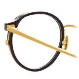 Linda Farrow - Occhiali da Vista Ovali 802 C9 - Lente Ottica in Cornice Nera - Linda Farrow Eyewear