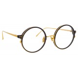 Linda Farrow - 801 C9 Round Optical Frames - Optical Lens in Black Frame - Linda Farrow Eyewear