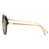 Linda Farrow - 801 C9 Round Optical Frames - Optical Lens in Black Frame - Linda Farrow Eyewear