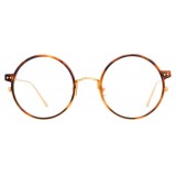 Linda Farrow - Occhiali da Vista Rotondi 801 C10 - Lente Ottica in Cornice Tartaruga - Linda Farrow Eyewear