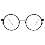 Linda Farrow - 801 C12 Round Optical Frames - Optical Lens in Black Frame - Linda Farrow Eyewear