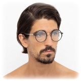 Linda Farrow - 801 C12 Round Optical Frames - Optical Lens in Black Frame - Linda Farrow Eyewear