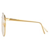 Linda Farrow - 744 C9 Aviator Optical Frames - Yellow Gold and White Gold - Linda Farrow Eyewear