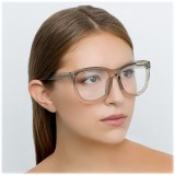 Linda Farrow - 712 C15 D-Frame Optical - Truffle - Linda Farrow Eyewear
