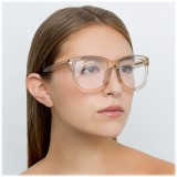 Linda Farrow - 712 C14 D-Frame Optical - Ash - Linda Farrow Eyewear