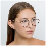 Linda Farrow - 749 C1 Round Optical Frames - Yellow Gold and Black - Linda Farrow Eyewear