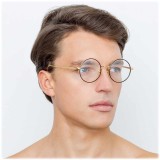 Linda Farrow - 749 C1 Round Optical Frames - Yellow Gold and Black - Linda Farrow Eyewear