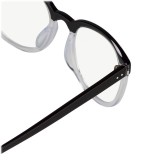 Linda Farrow - 381 C12 D-Frame Optical - Black and Clear - Linda Farrow Eyewear