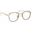 Linda Farrow - Occhiali da Vista Quadrati 719 C2 - Oro Giallo e Tartaruga - Linda Farrow Eyewear