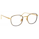 Linda Farrow - Occhiali da Vista Quadrati 719 C2 - Oro Giallo e Tartaruga - Linda Farrow Eyewear