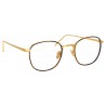 Linda Farrow - 719 C2 Square Optical Frames - Yellow Gold & Tortoiseshell - Linda Farrow Eyewear