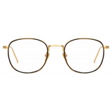 Linda Farrow - Occhiali da Vista Quadrati 719 C2 - Oro Giallo e Tartaruga - Linda Farrow Eyewear