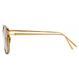 Linda Farrow - Occhiali da Vista Quadrati 719 C2 - Oro Giallo e Tartaruga - Linda Farrow Eyewear