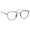 Linda Farrow - 719 C5 Square Optical Frames - Nickel and Black - Linda Farrow Eyewear