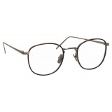 Linda Farrow - Occhiali da Vista Quadrati 719 C5 - Nickel e Nero - Linda Farrow Eyewear