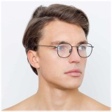 Linda Farrow - 719 C5 Square Optical Frames - Nickel and Black - Linda Farrow Eyewear