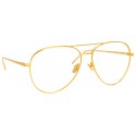 Linda Farrow - Occhiali da Vista Aviator 751 C1 - Oro Giallo - Linda Farrow Eyewear