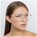 Linda Farrow - 751 C1 Aviator Optical Frames - Yellow Gold - Linda Farrow Eyewear