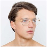 Linda Farrow - 751 C1 Aviator Optical Frames - Yellow Gold - Linda Farrow Eyewear