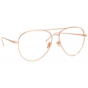 Linda Farrow - Occhiali da Vista Aviator 751 C3 - Oro Rosa - Linda Farrow Eyewear