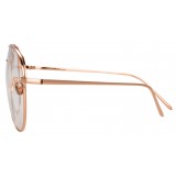 Linda Farrow - 751 C3 Aviator Optical Frames - Rose Gold - Linda Farrow Eyewear