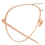 Linda Farrow - Occhiali da Vista Aviator 751 C3 - Oro Rosa - Linda Farrow Eyewear