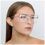 Linda Farrow - 751 C3 Aviator Optical Frames - Rose Gold - Linda Farrow Eyewear